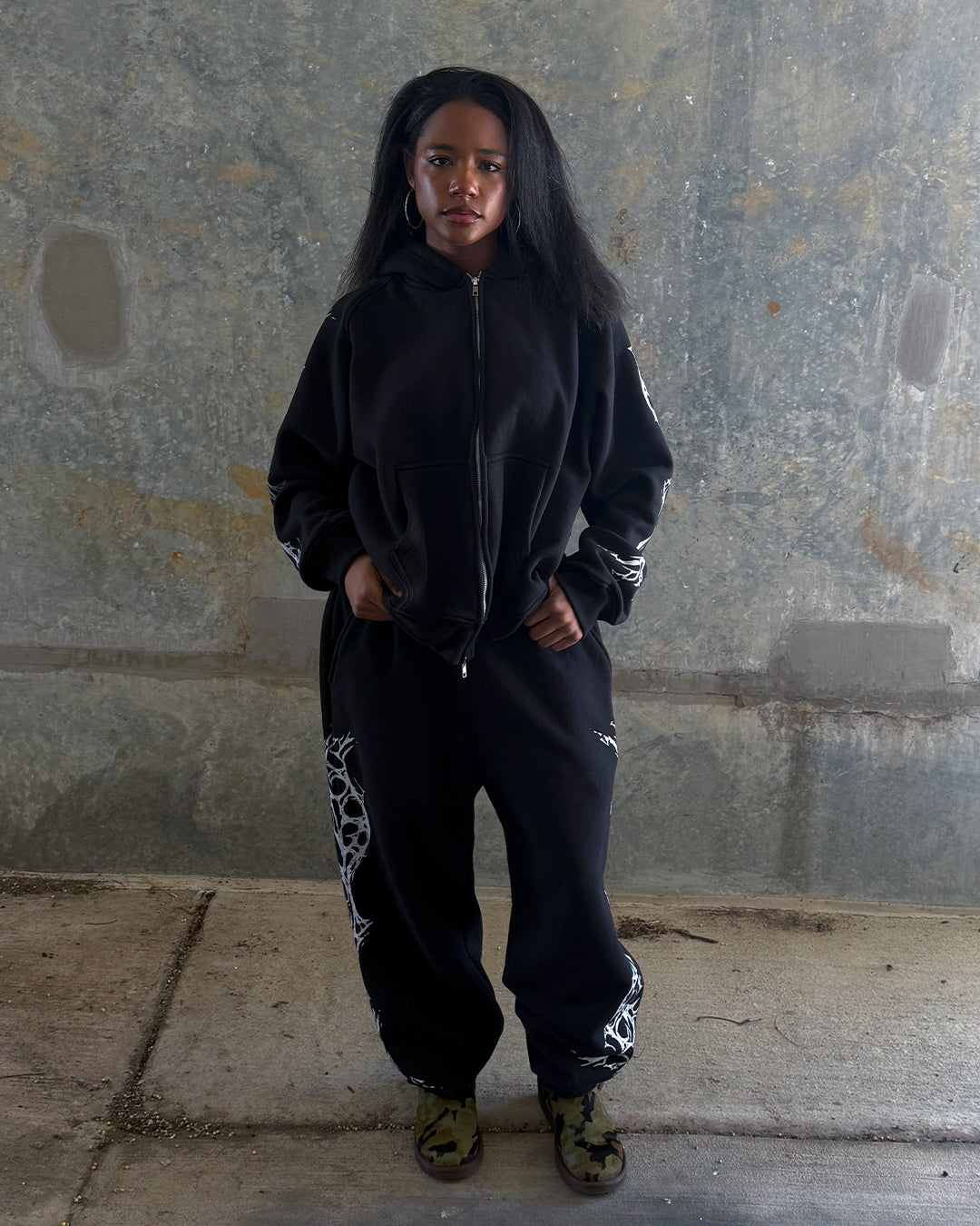 GROWING PAINS SWEATPANTS V2 (BLACK)