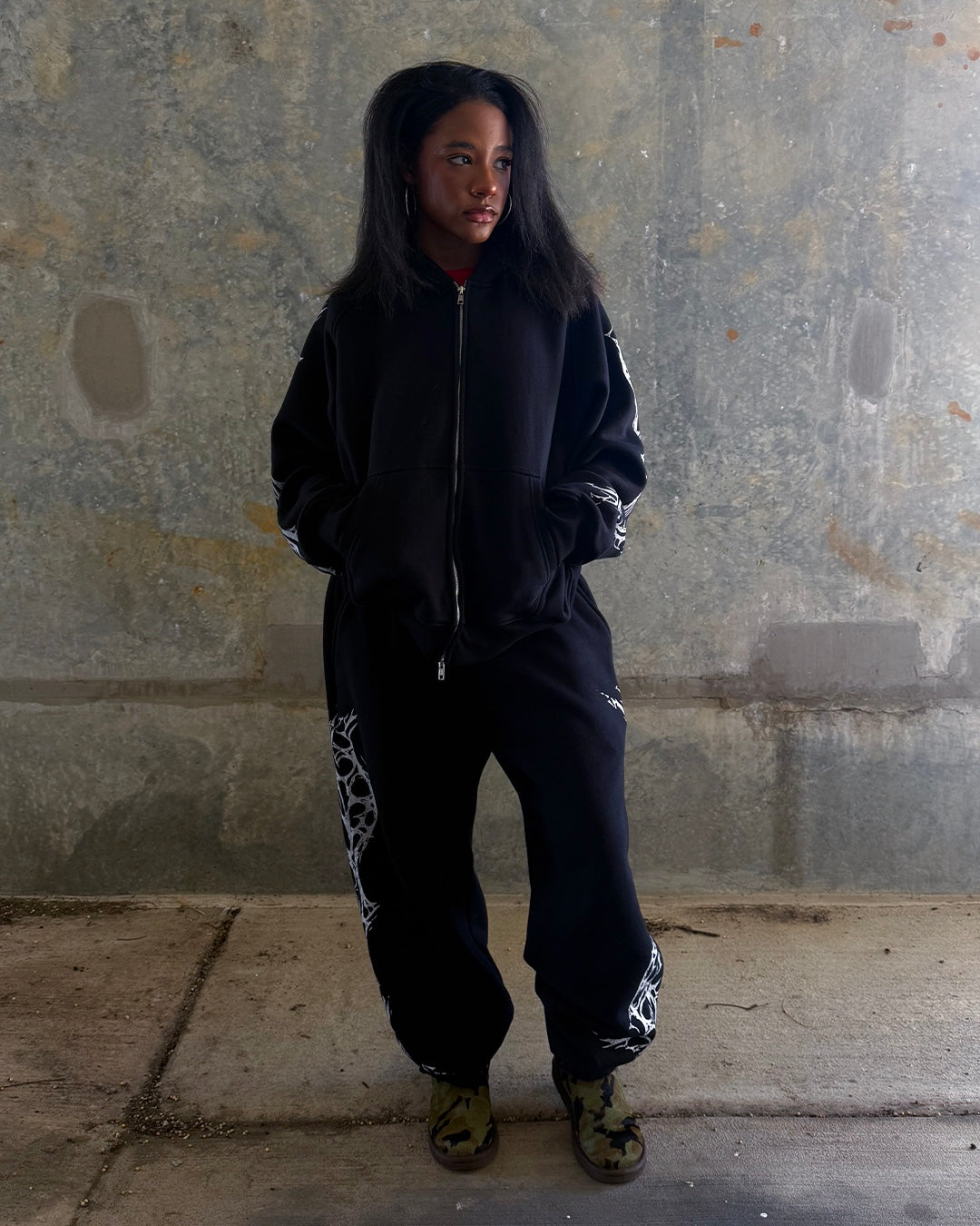 GROWING PAINS SWEATPANTS V2 (BLACK)