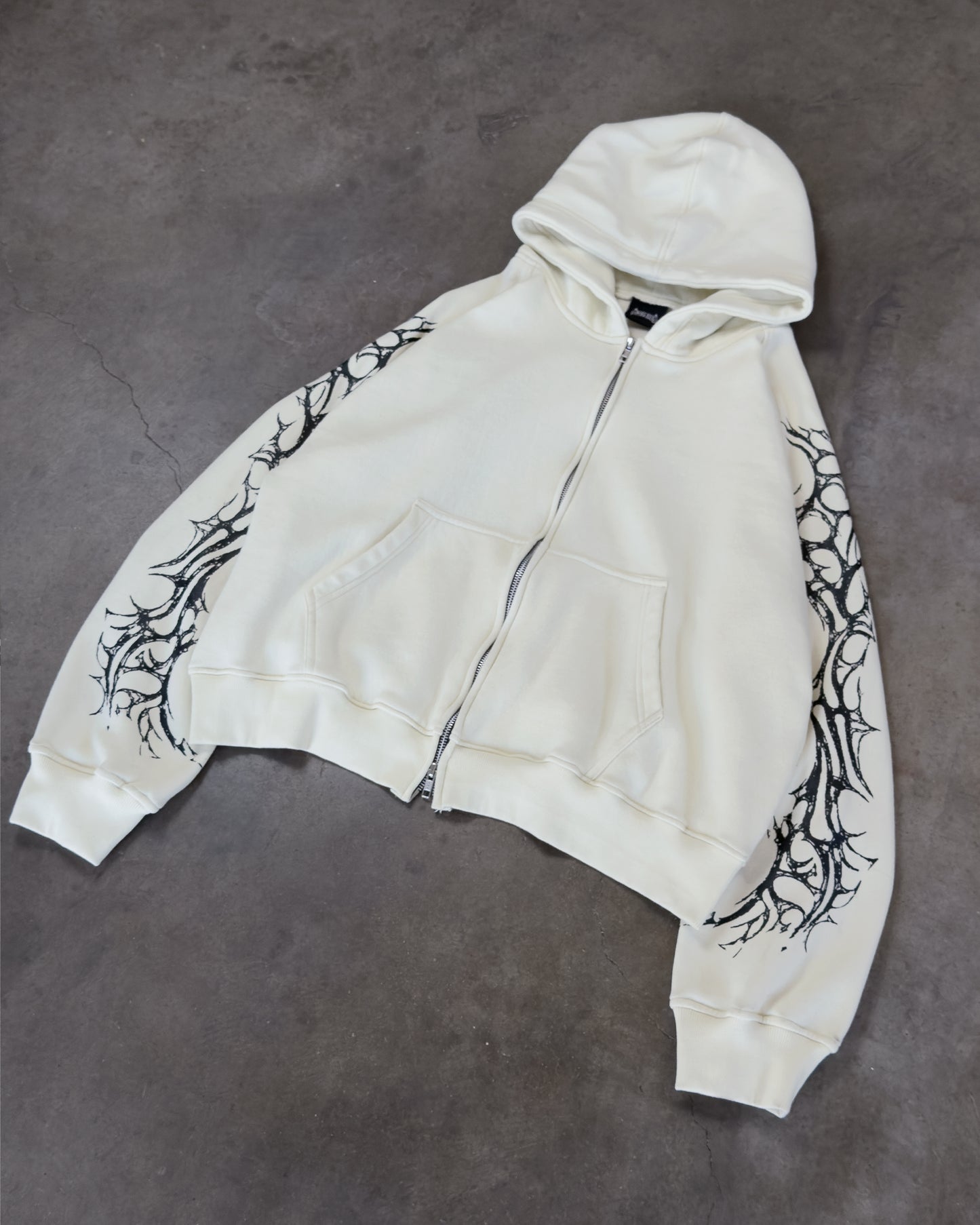 GROWING PAINS ZIP UP (CREAM)