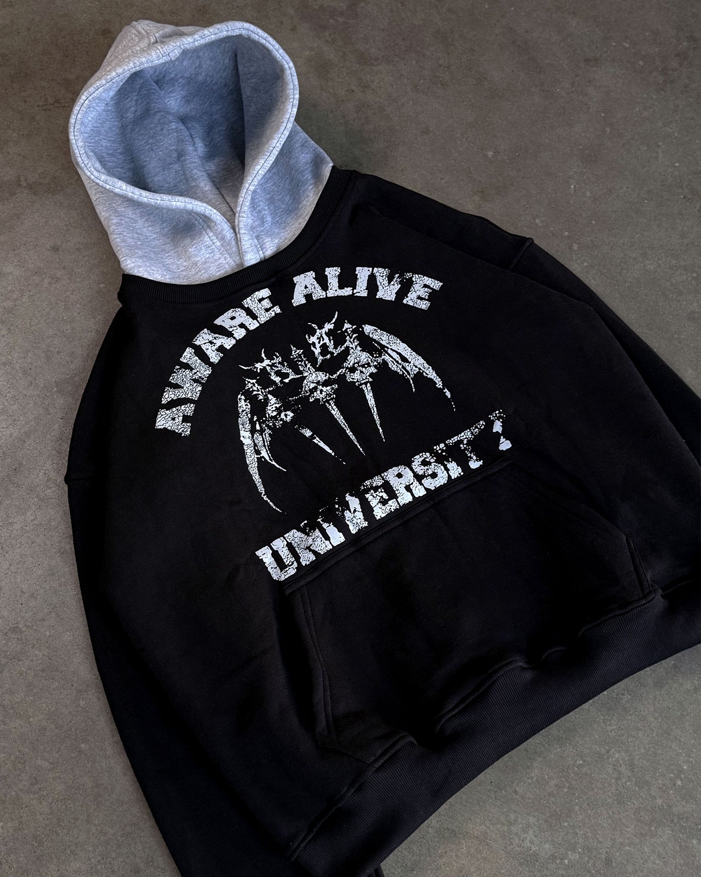 UNIVERSITY HOODIE (BLACK)